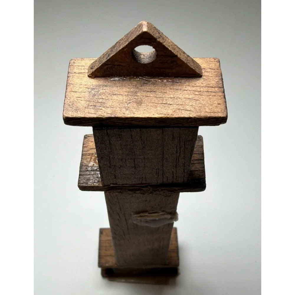 Vintage Dollhouse Miniature Wooden Grandfather Clock 1:12